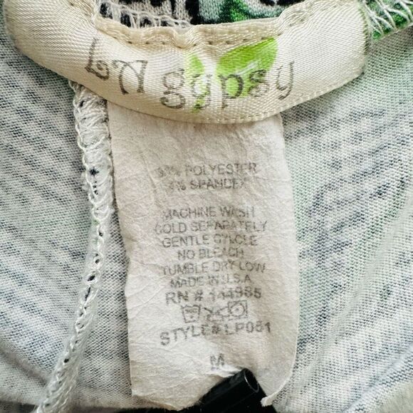 LA Gypsy Multicolor Plaid Floral Shorts Women’s Medium - Picture 5 of 6